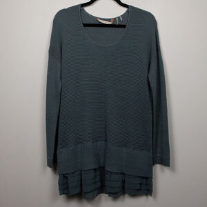 Soft Surroundings Provence wool blend tunic grey sweater-M